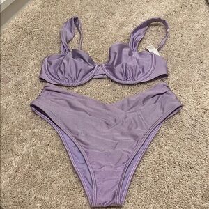 Abercrombie & Fitch Purple Bikini Set